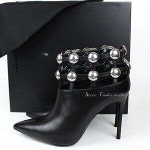 NWT Alexander Wang Tina Stud Boots | Grommet Cage Heel for Party & Fashion Event